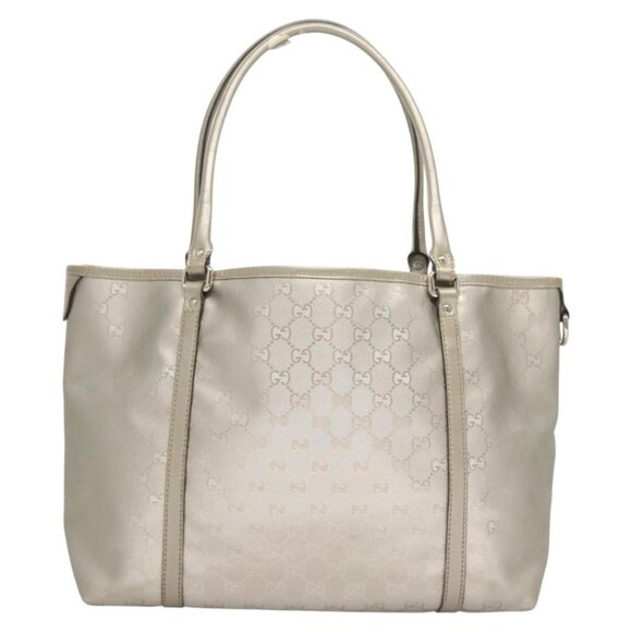 GUCCI GG Implementation Tote Bag Silver 197953 Auth 126051 - Picture 3 of 16